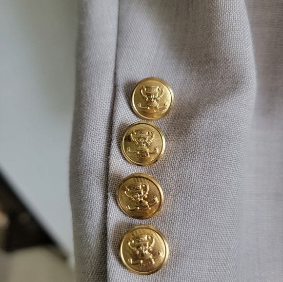 John Weitz Tan Sport Coat with Gold Buttons - Picture 3 of 9